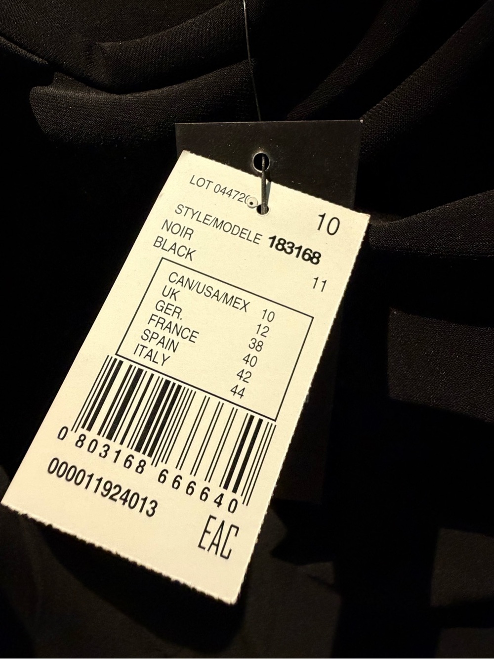 Dramatic Ruffled Joseph Ribkoff Black Women's Top - Picture 3 of 3